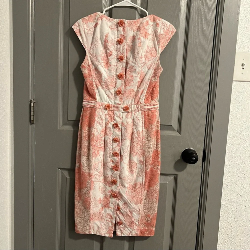 Byron Lars Pink and White floral Dress - Picture 3 of 7